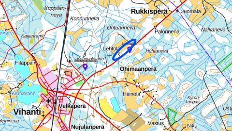 The location of Ingertinmaa on map. Map base: National land survey of Finland.